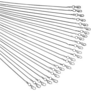 24pcs Chains for Jewelry Making 24 Inch 925 Sterling Silver Plated 1.2mm DIY